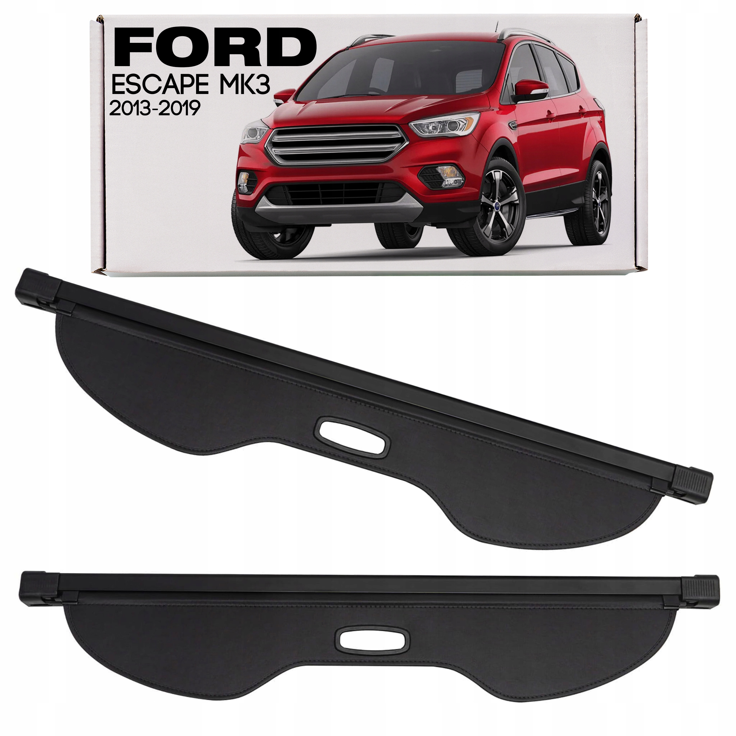 Ford Escape MK3 III 2013-2019 Roleta Do Zavazadlového Prostoru Černá CJ5Z-7845440-AA