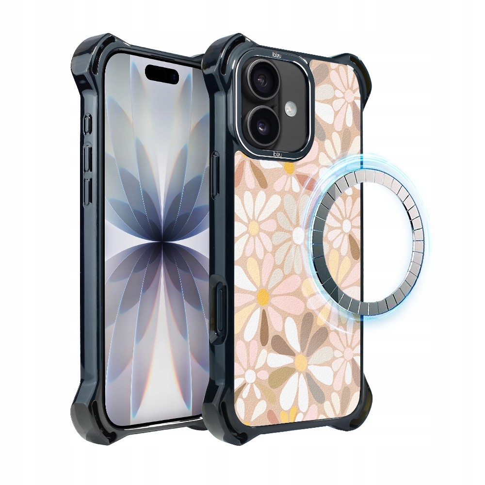 Pouzdro pro iPhone 17 Ibizu DropGuard Ultra s MagSafe, Boho, Květinová louka
