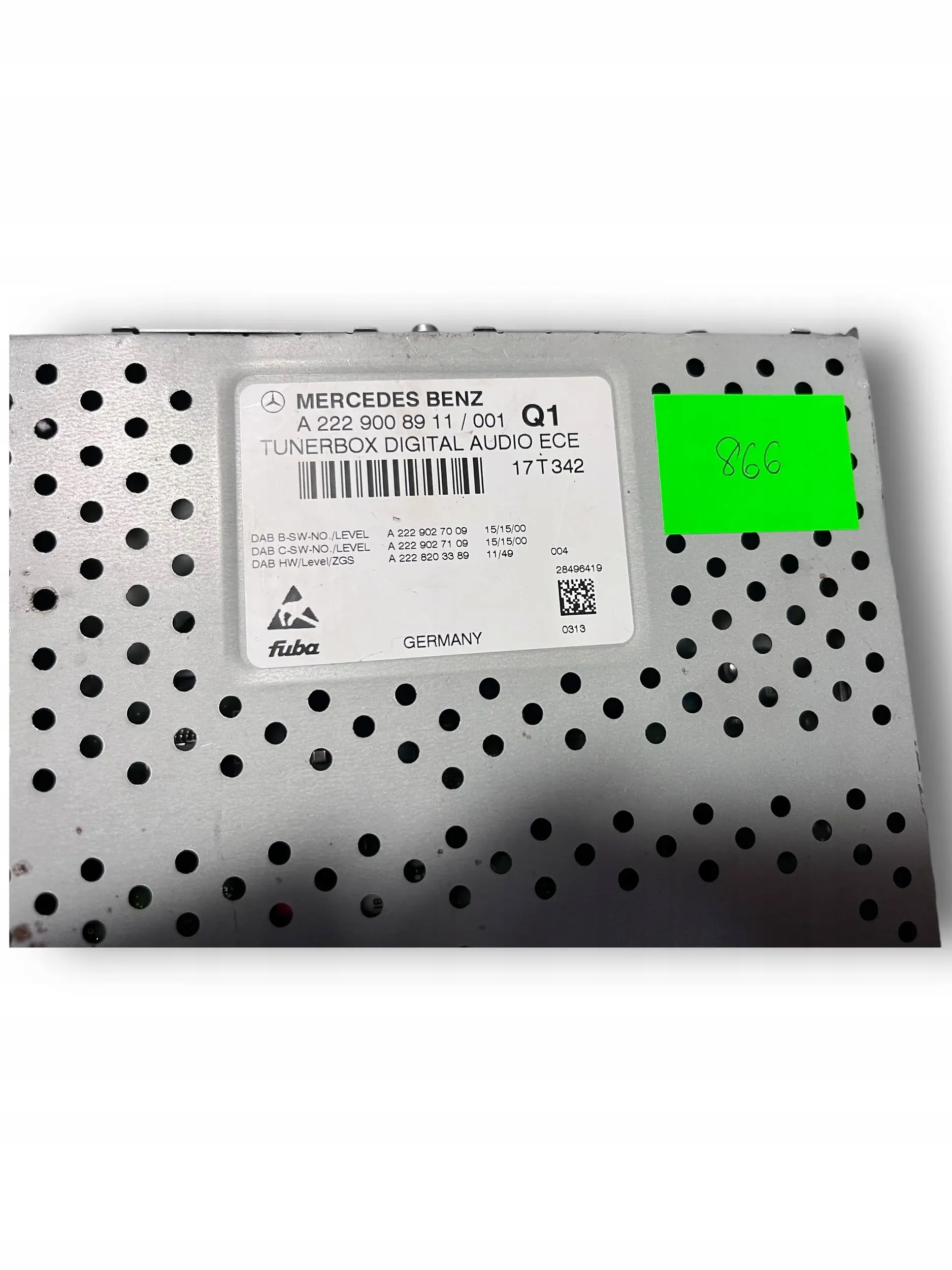 MERCEDES W222 amplifier TUNER A2229008911 #866 @M