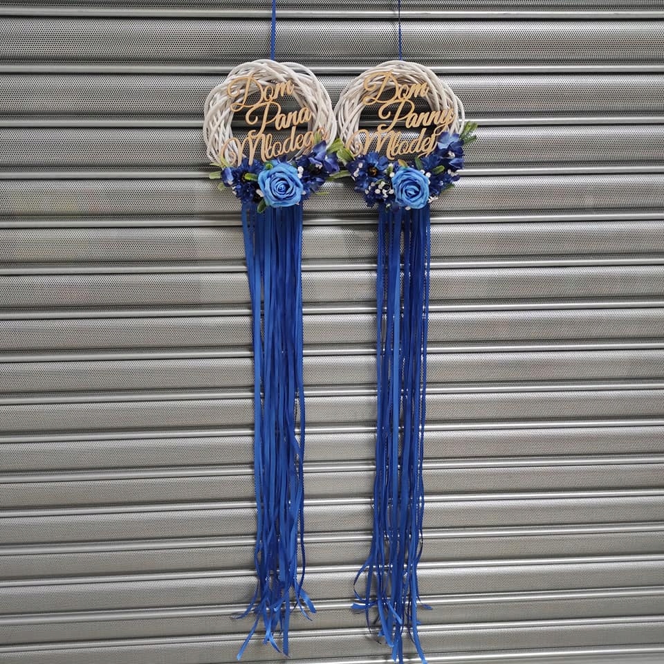 Wianek na drzwi Dom Panny Młodej 20 cm nieb dekoracja Rodzaj koło do dekoracji