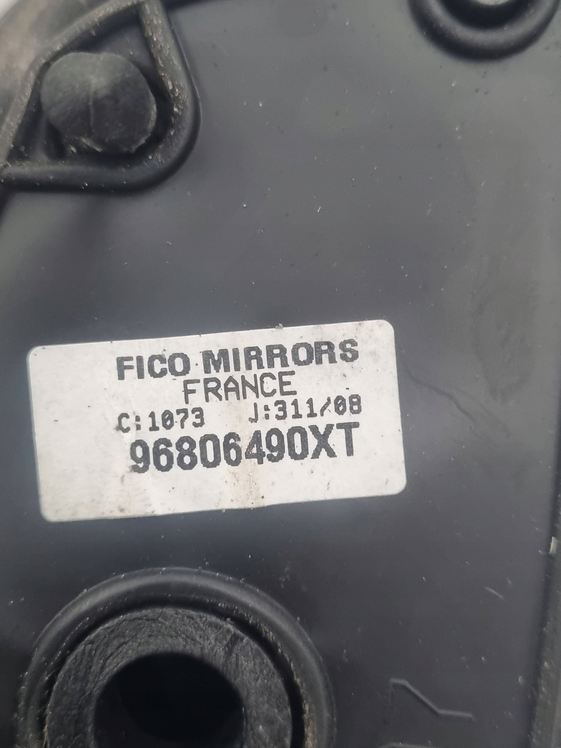 electrics mirror left front Kod Lak KMUC 9 vertical Peugeot 207 96806490XT