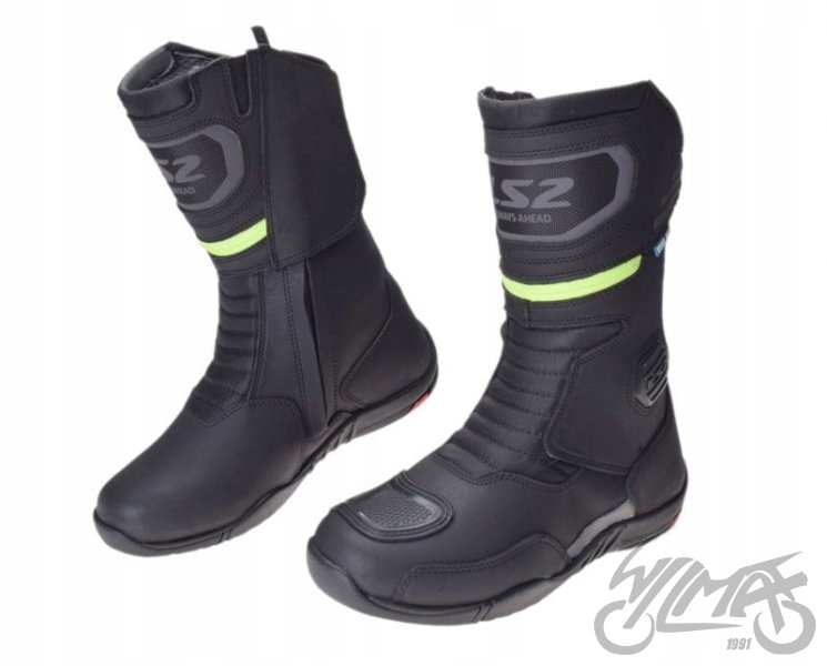 BUTY MOTOCYKLOWE LS2 GOBY MAN WP BLACK H-V YELLOW 45