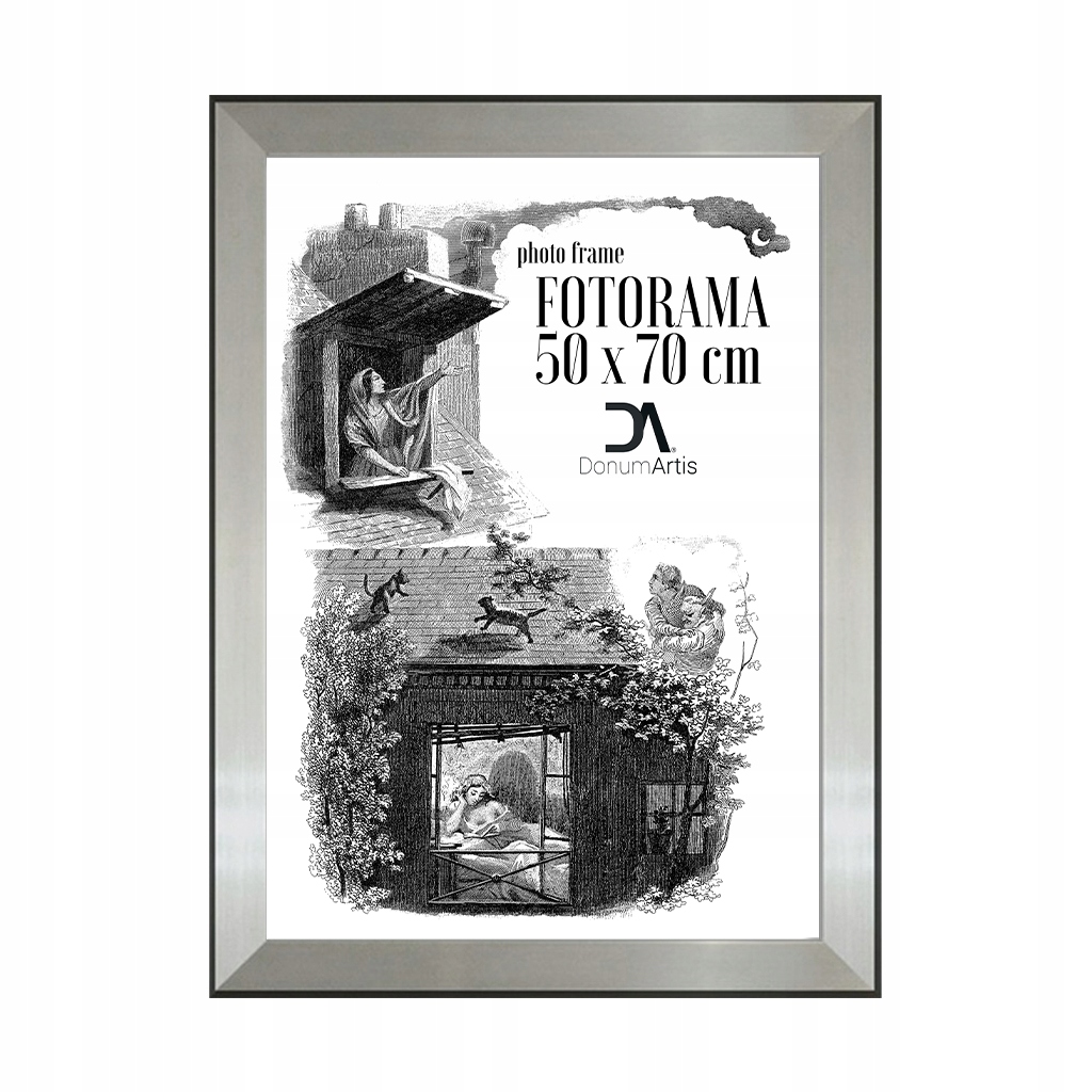 Fotorám Lahti 50x70 stříbrný pro zarámování plakátu