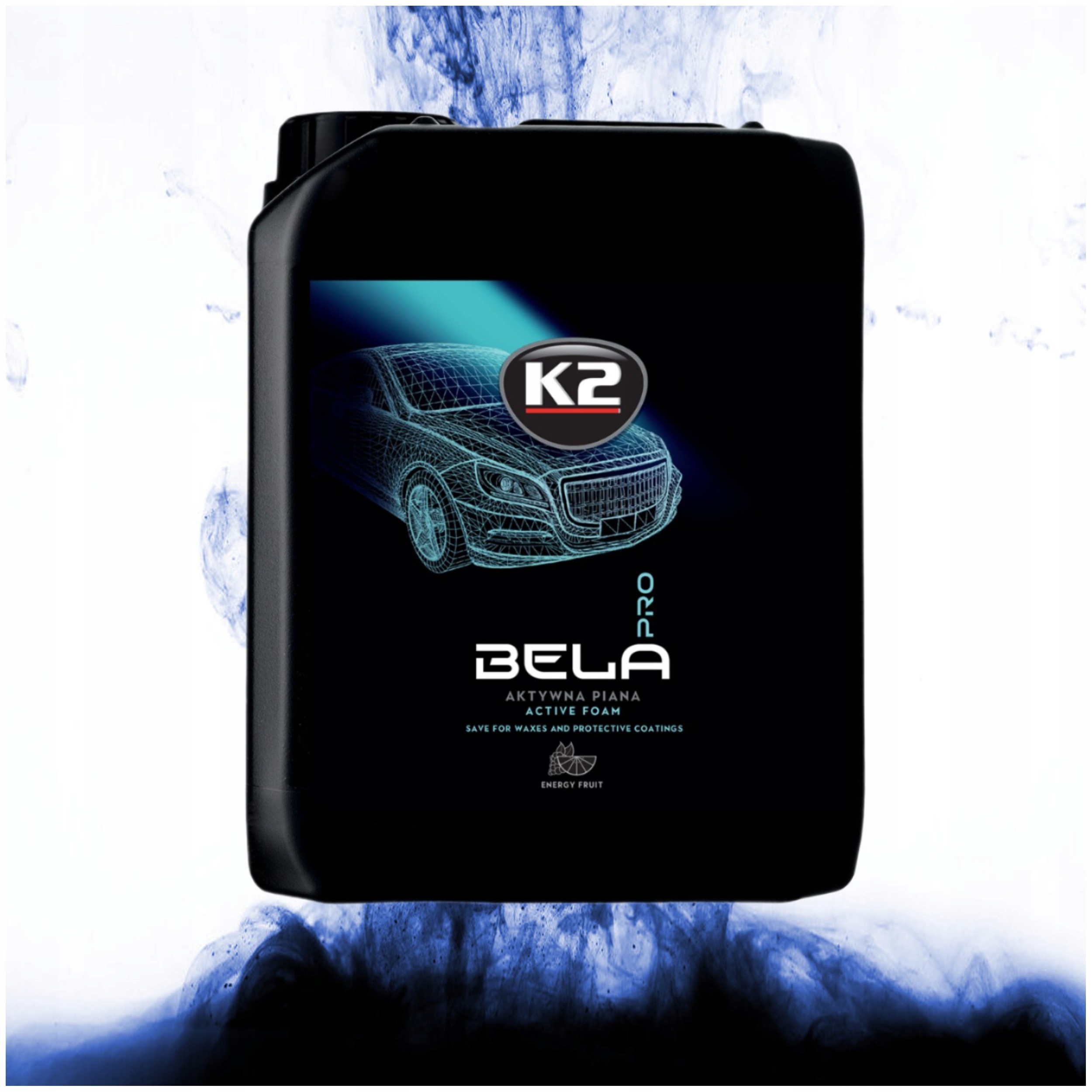 Aktivní pěna na mytí K2 Bela Pro 5L 5KG Energy Fruit Automobilu Koncentrát