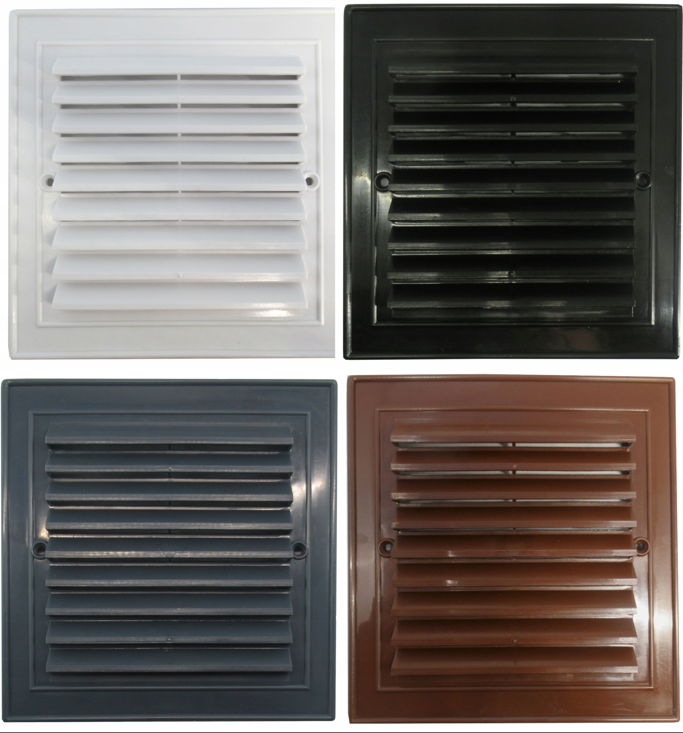 KRATKA WENTYLACYJNA 14X14KOMIN SKOŚNA CZARNA RAMKA Marka inna