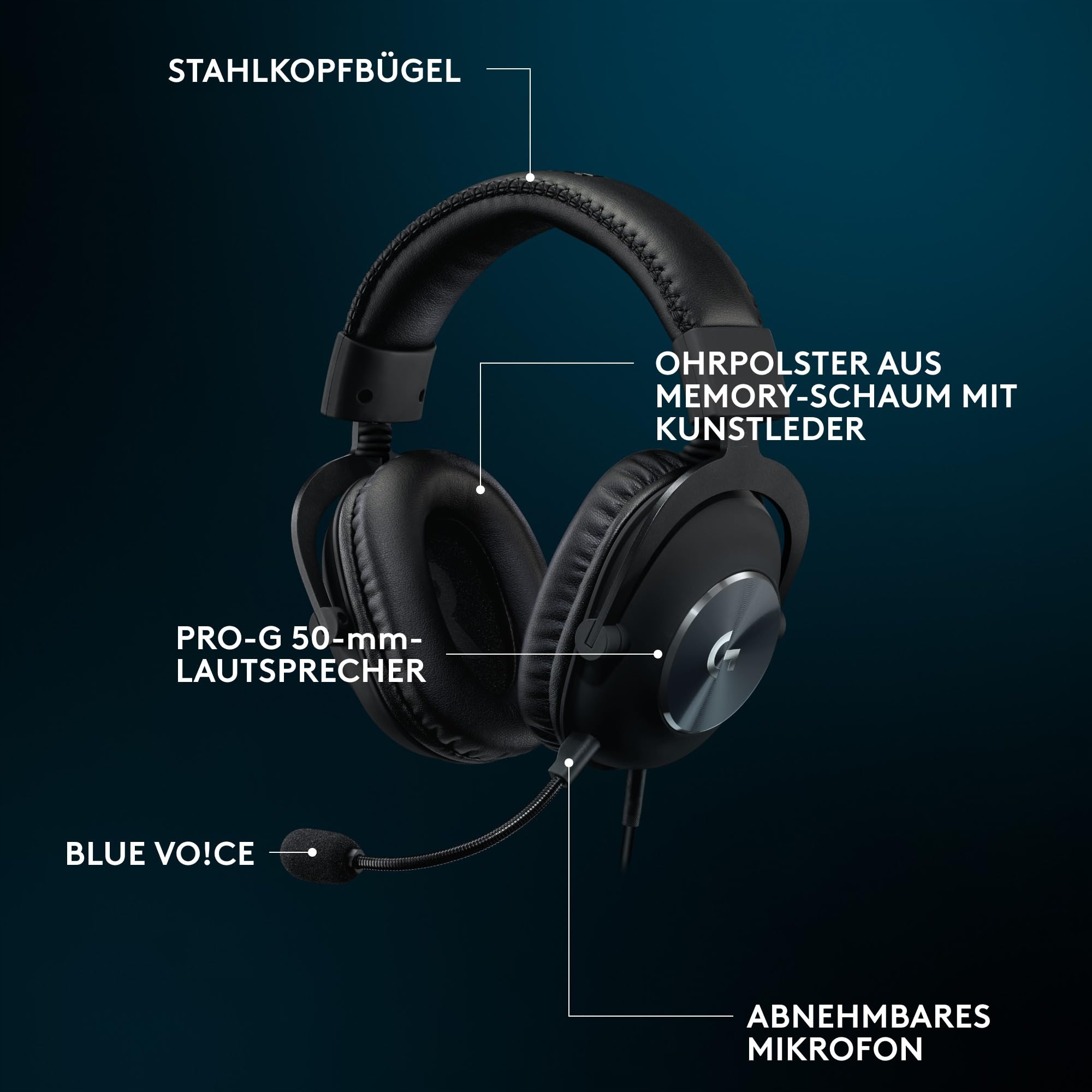 LOGITECH G Pro X SE Gaming Headset with USB Mic for PC PS5 Xbox — miniatura 8