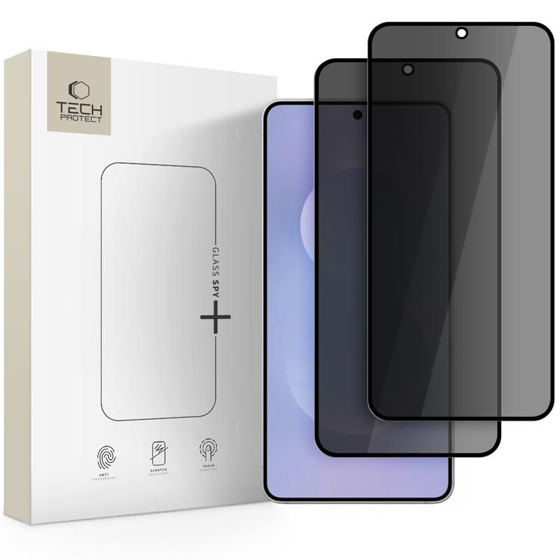 Szkło Prywatyzujące Tech- Protect Glass Spy+ 2- Pack Galaxy S25 Edge