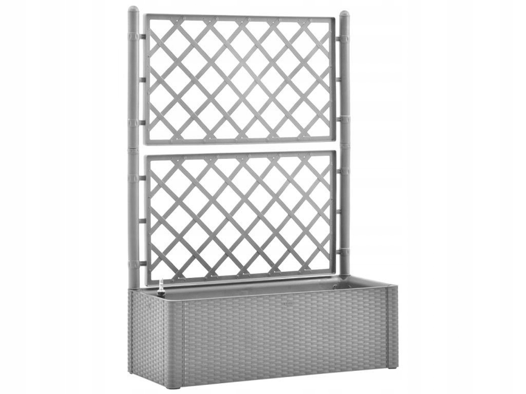 Samozavlažovací kvetináč,vyvýšený záhon Stefanplast Natural Deluxe 100 šedá