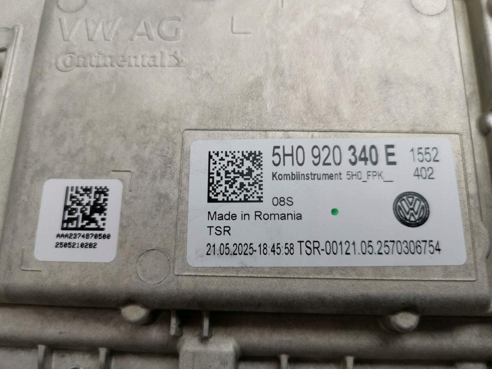 спидометр часы vw Caddy CRAFTER GOLF VIII T7 5H0920340FE