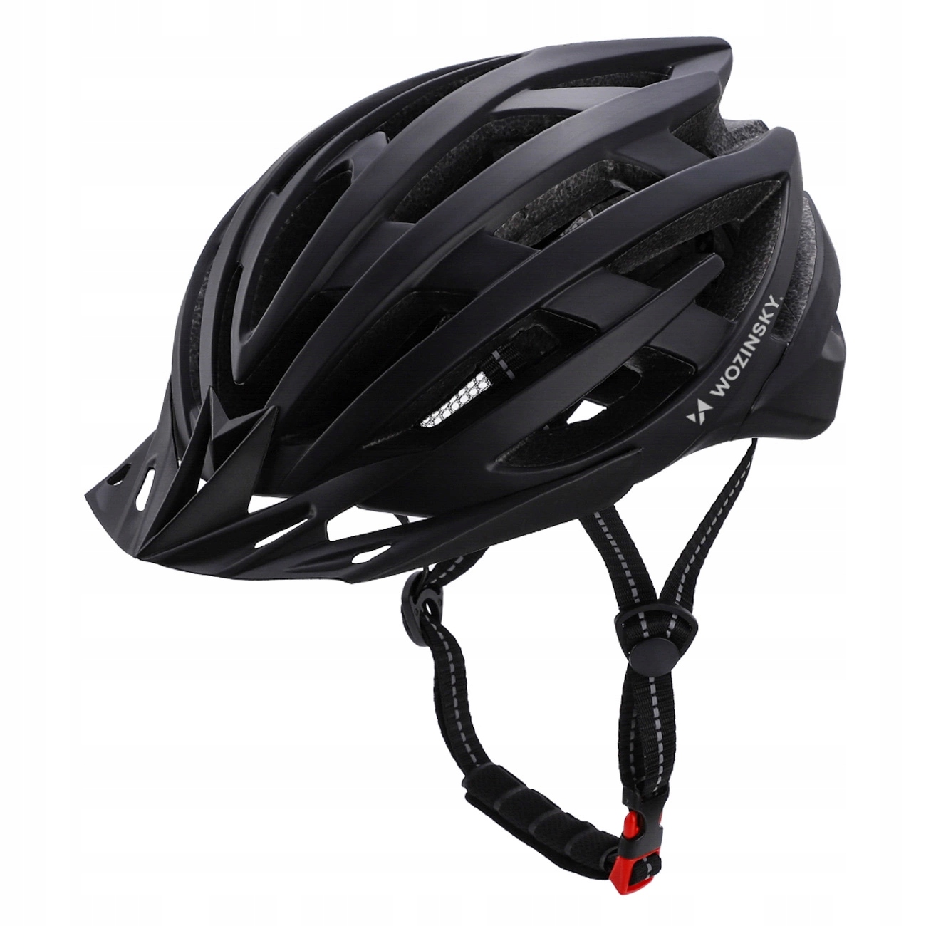 Wozinsky Helma Mtb 54-57 CM S Odnímatelným Kšiltem A Usb Lampičkou Pro Trénink