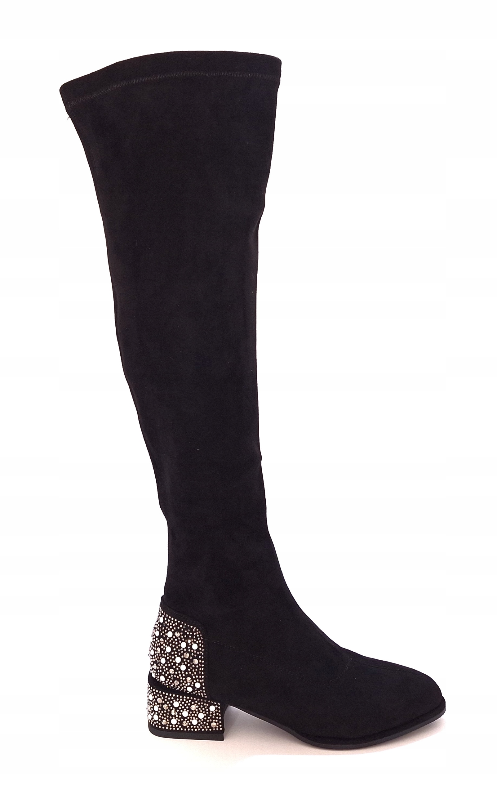 Černé dámské kozačky se zapínáním na zip Goe SS2N4406 r38