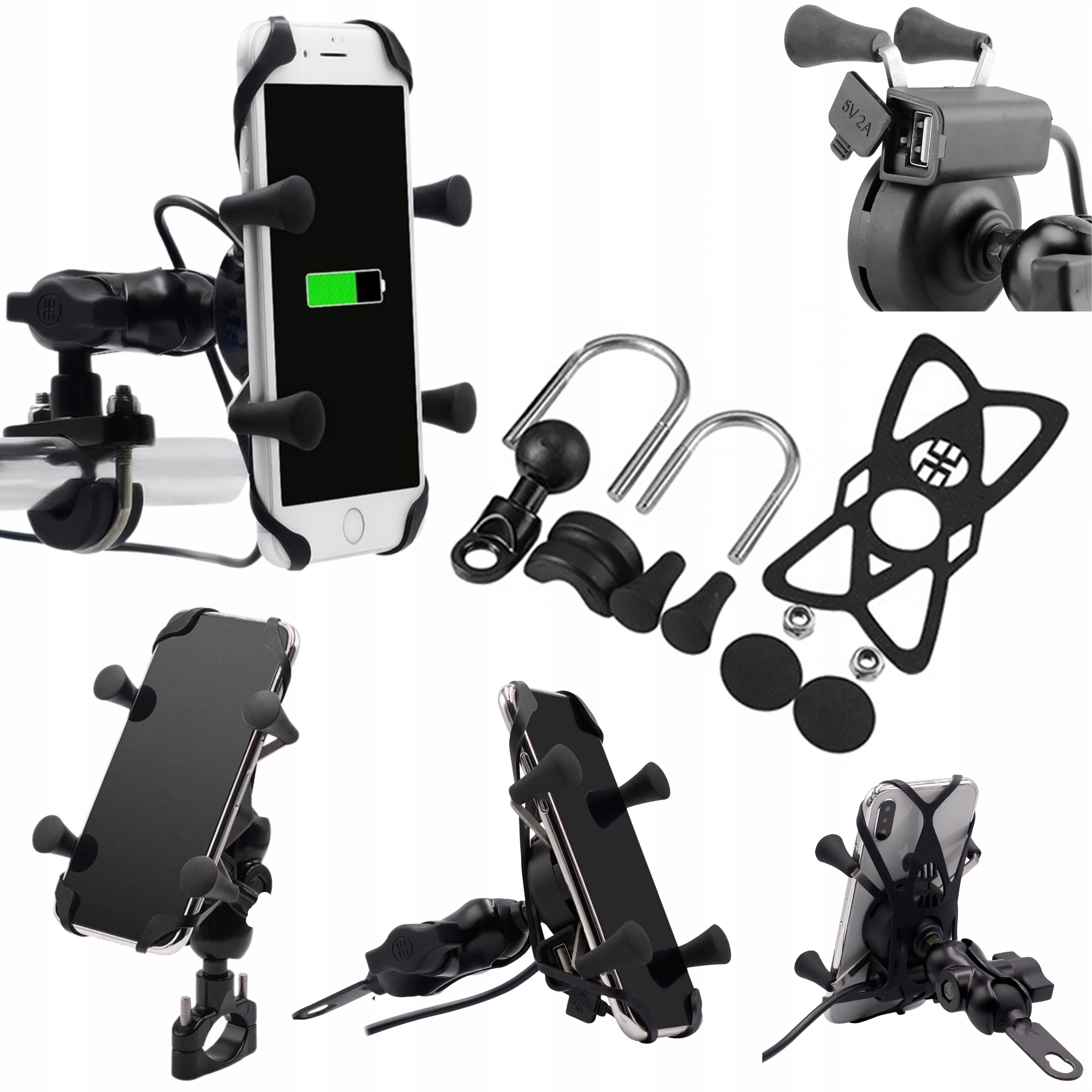 FreedConn MC7HR UCHWYT NA TELEFON GPS MOTOCYKL USB