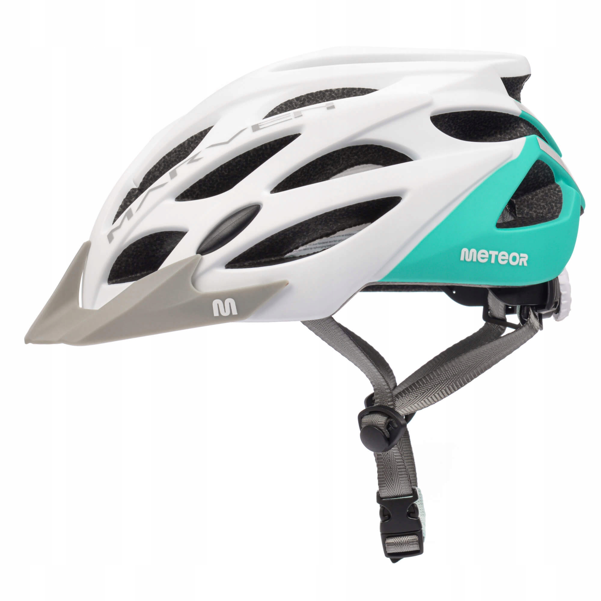 Kask Rowerowy Regulowany Meteor Marven S 52-56cm siatka otwory wentylacyjne