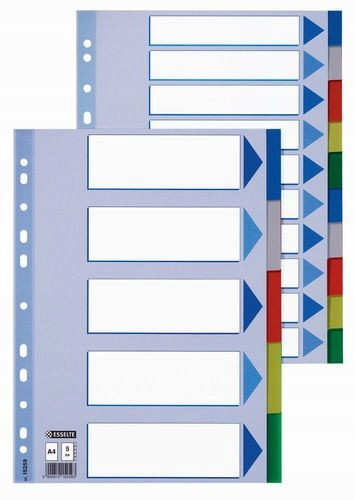 PRZEKŁADKI DO SEGREGATORÓW KOLOROWE PRZEKŁADKI A4 Kod producenta 100168
