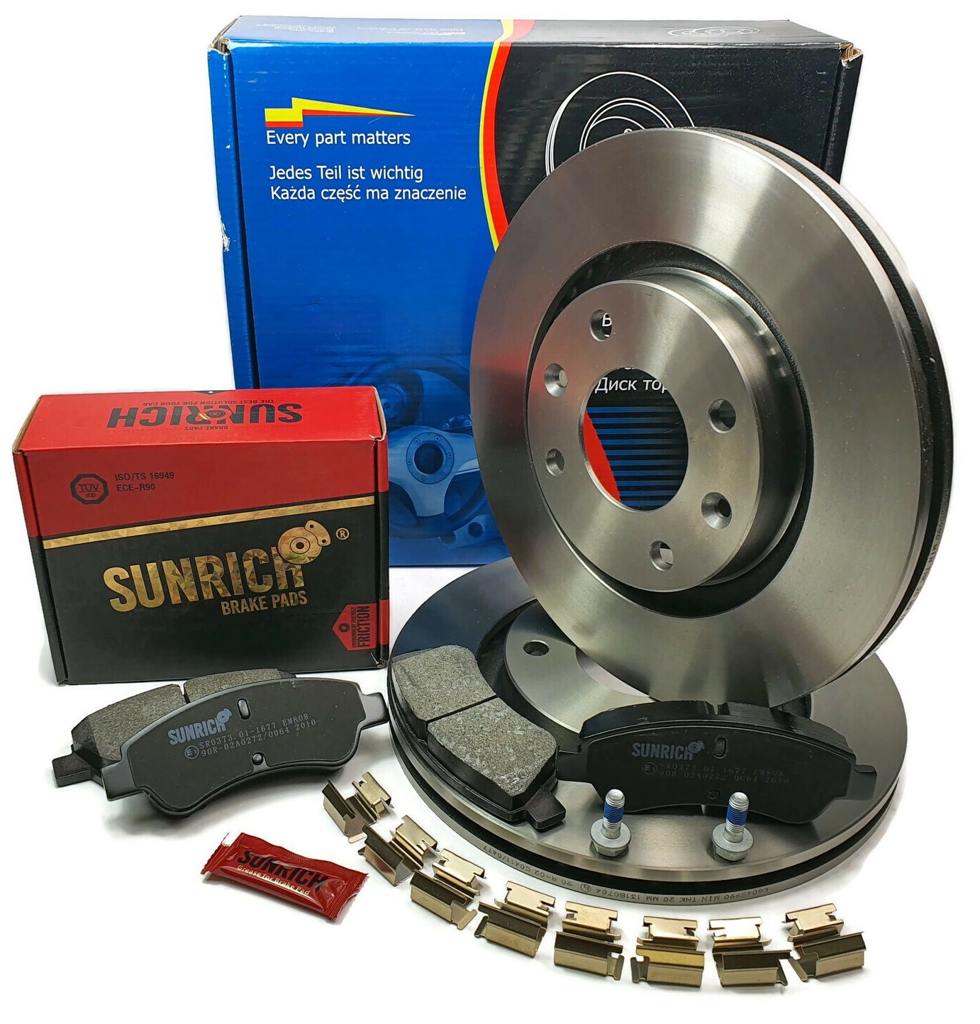 6045990 - ДИСКИ КОЛОДКИ ПЕРЕДНИЕ PEUGEOT 206 207 208 307