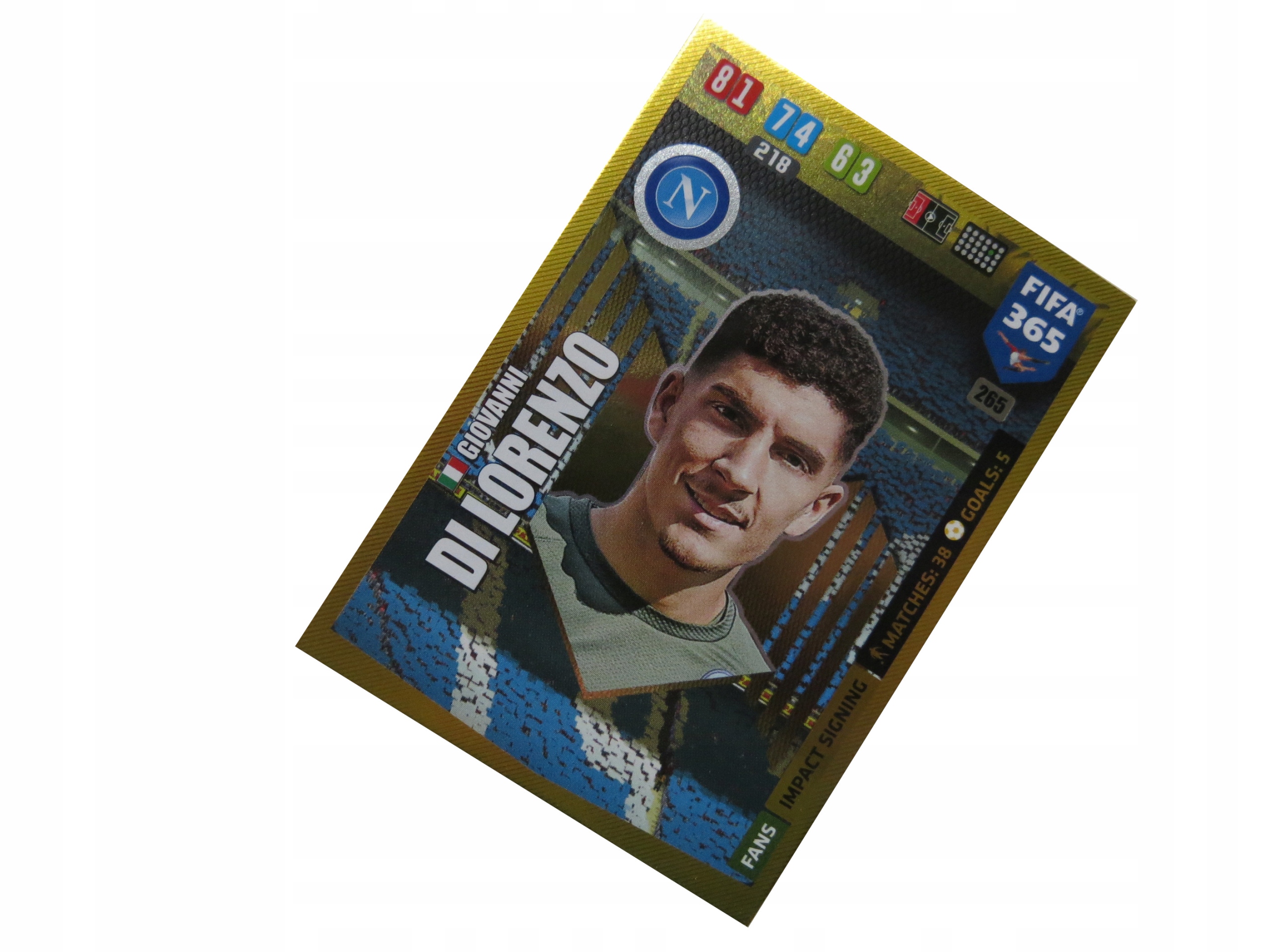 Panini Fifa 365 2020 Karta Impact Signing 265 Giovanni DI Lorenzo Napoli
