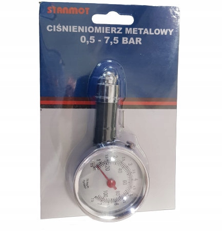 

Ciśnieniomierz Do Kół metal metalowy 7.5atm barów
