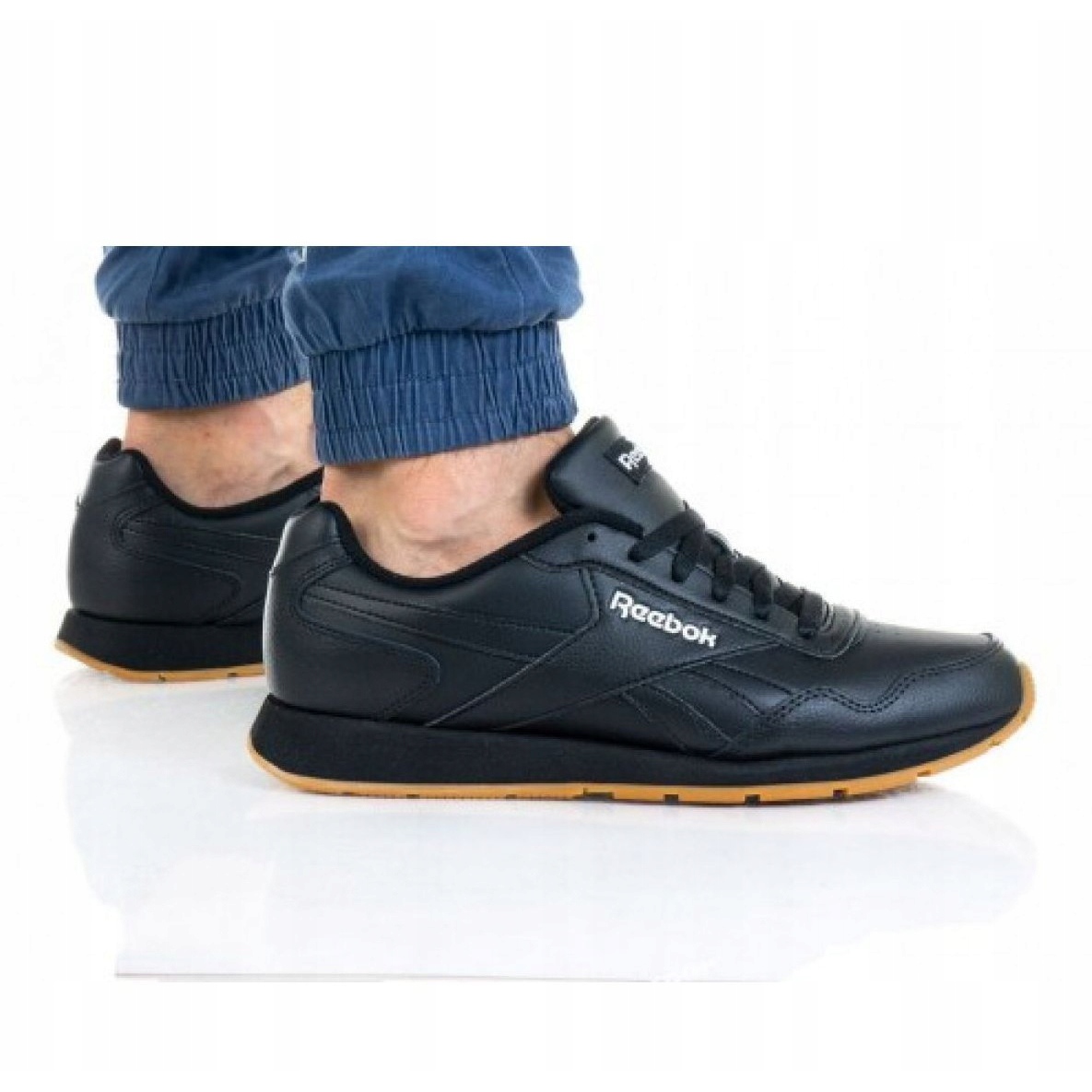 

Czarne Skóra naturalna Buty Reebok r.44