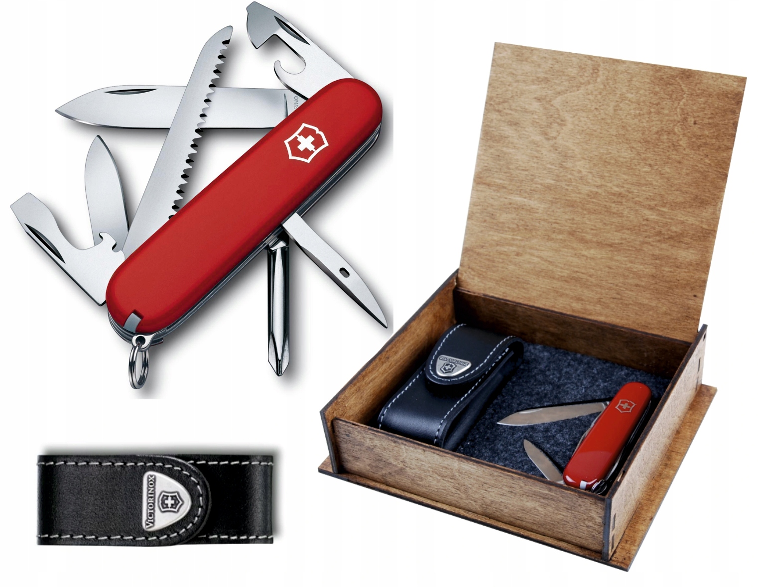 

Victorinox Hiker 1.4613 etui Drewno Grawer Rr