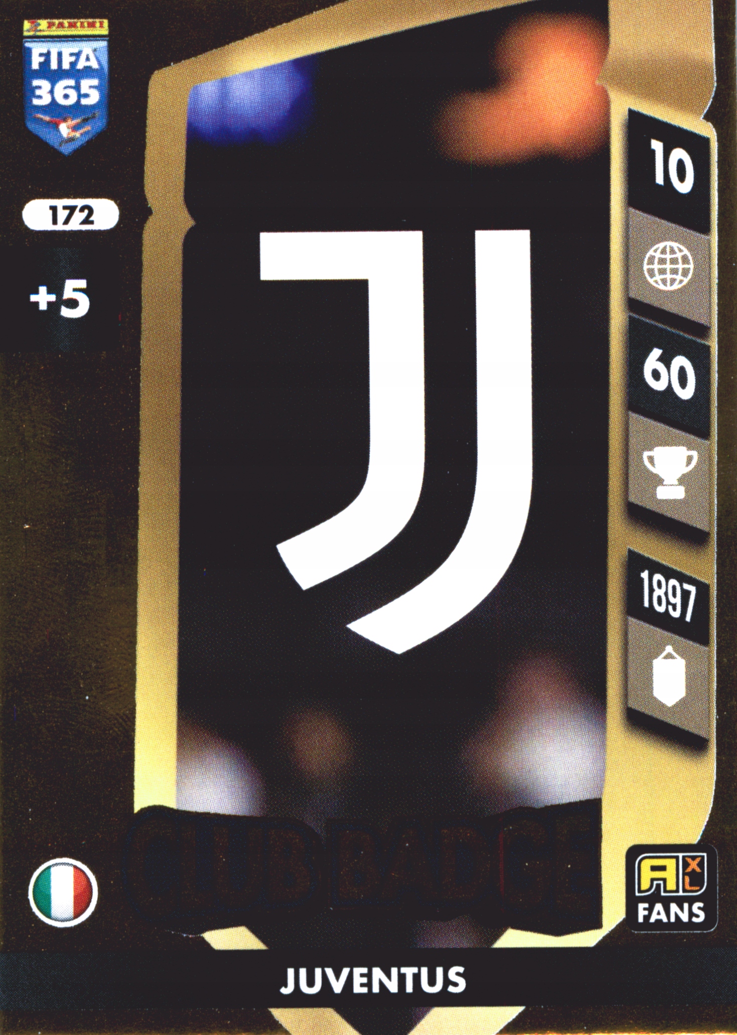 Panini Fifa 365 2025 Fans Club Badge Logo 172 Juventus
