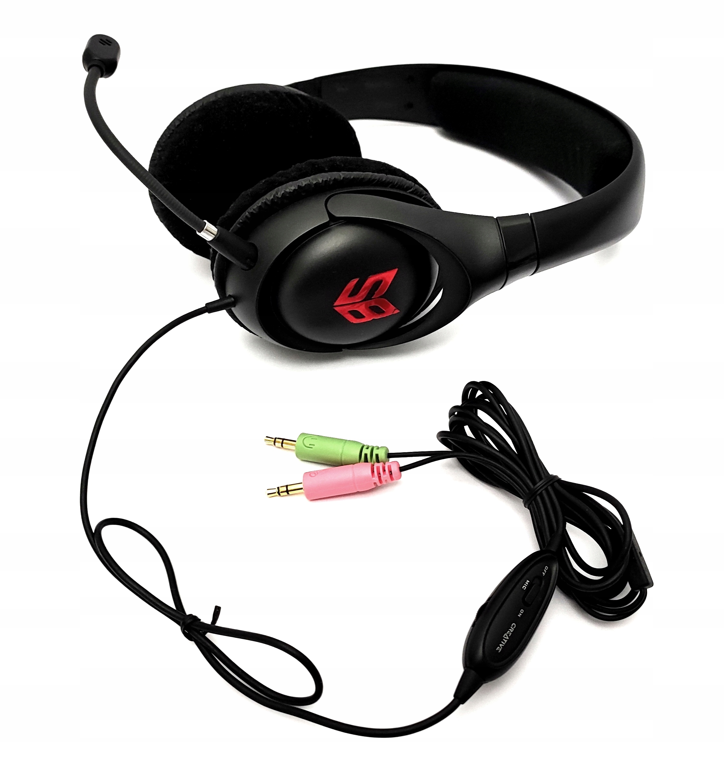 Słuchawki z mikrofonem CREATIVE Sound Blaster Blaze GAMING HEADSET Rodzaj słuchawek nauszne