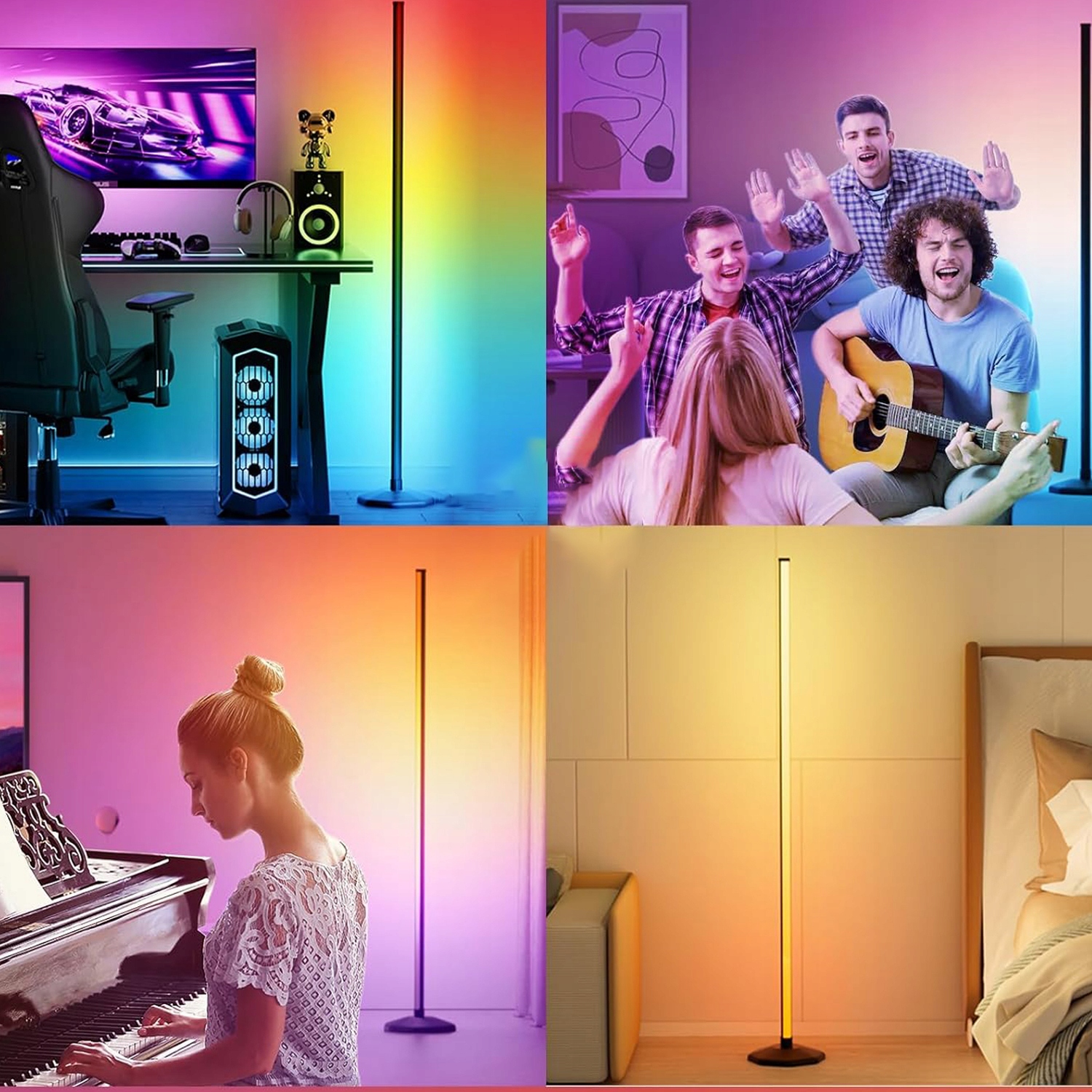 LED STANDING LAMP FLOOR DESK BED LAMP 96LED APP+PILOT EAN (GTIN) 883331890003