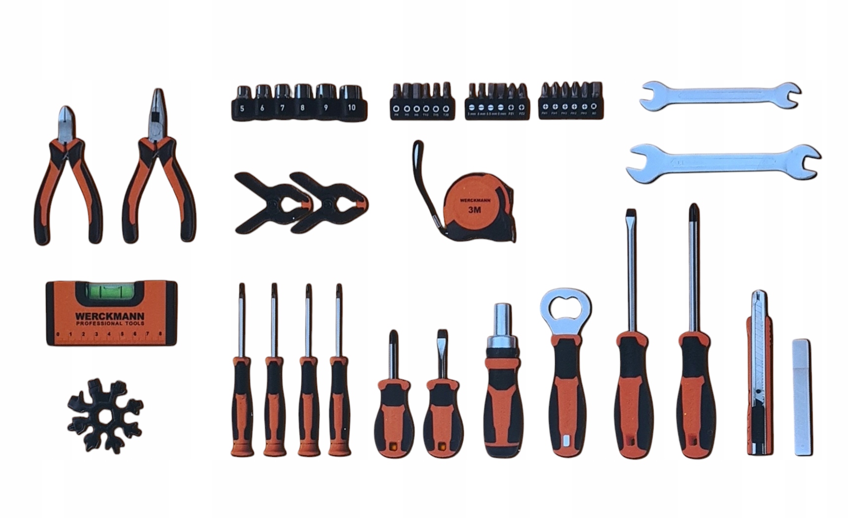 Адвент-календарь Werckmann Professional Tools 2026, 24 инструмента: молоток, плоскогубцы, отвёртка, свёрла — фото 3