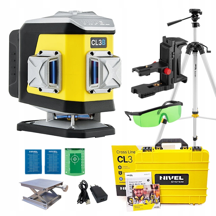 Nivel System Laser Krzyżowy CL3B+STATYW+DALMERZ Hdm Little friend gratis!
