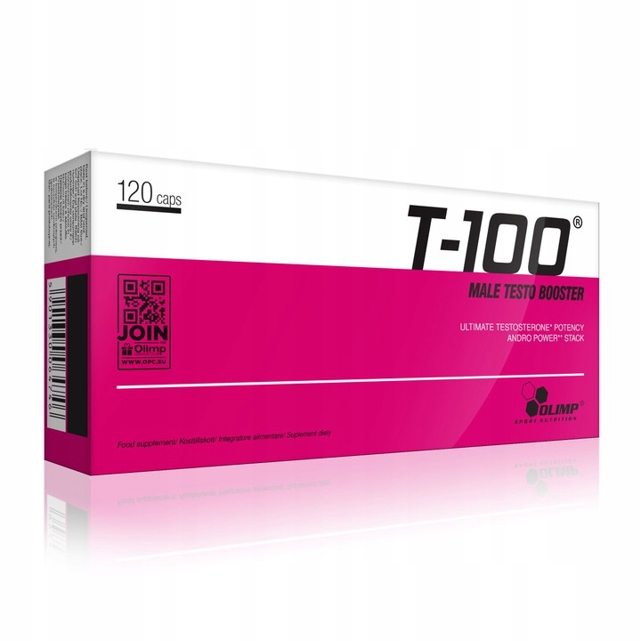 Olimp T-100 120 kapslí Booster Libido Testosteron B6 Maca Tribulus Libido Zinek