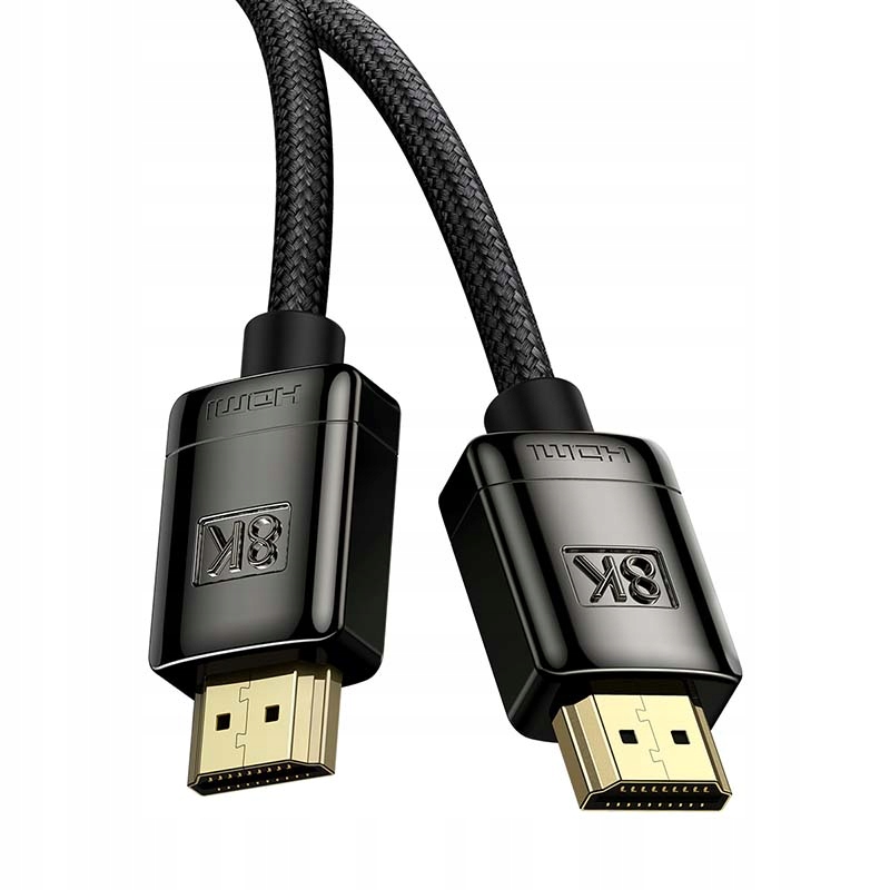 Kabel HDMI 2.1 Baseus High 8K 60Hz, 3D, 48Gbps, 1m Długość kabla 1 m
