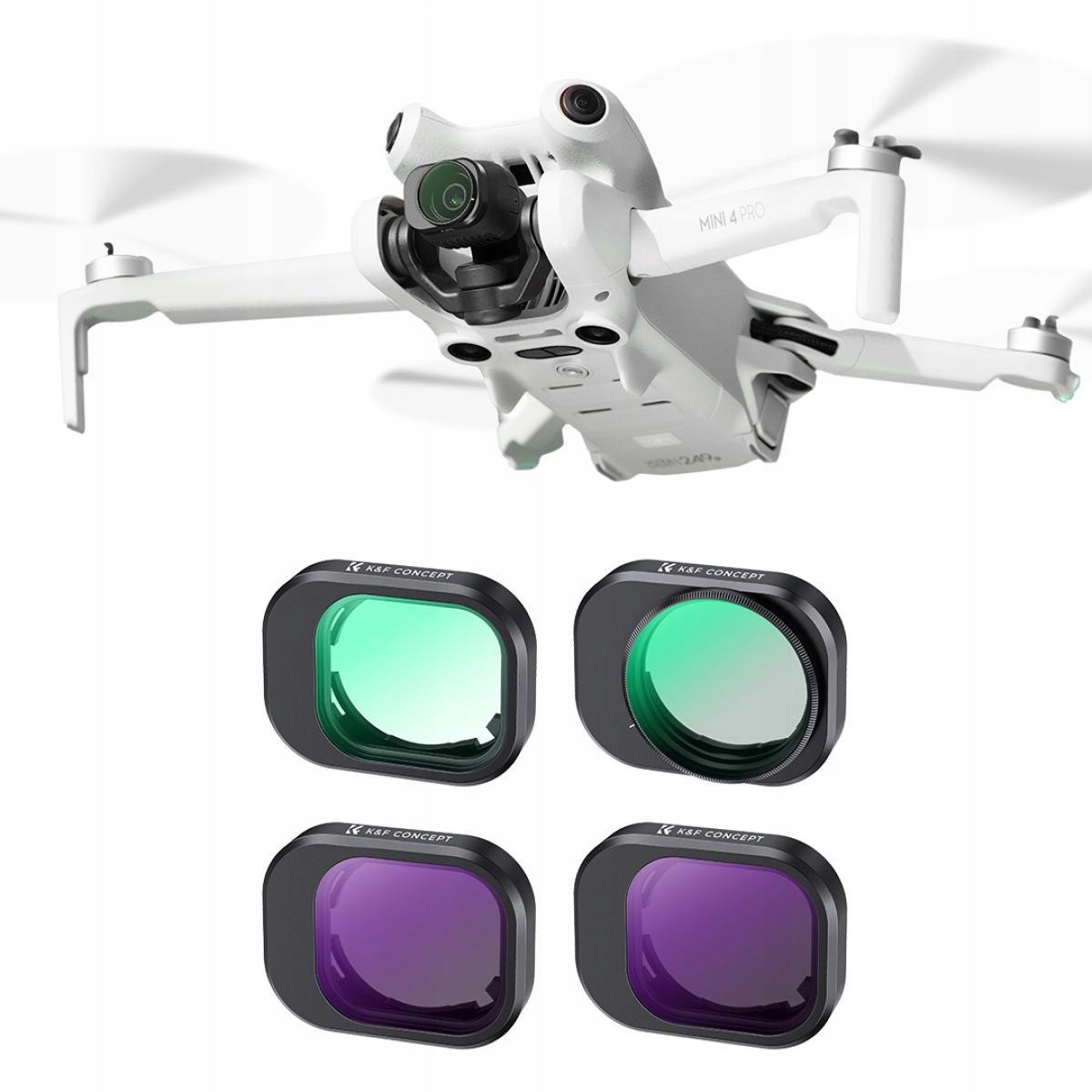 K&f Concept – sada filtrů UV/CPL/ND8/ND16 pro Dji Mini 4 Pro (4 balení)