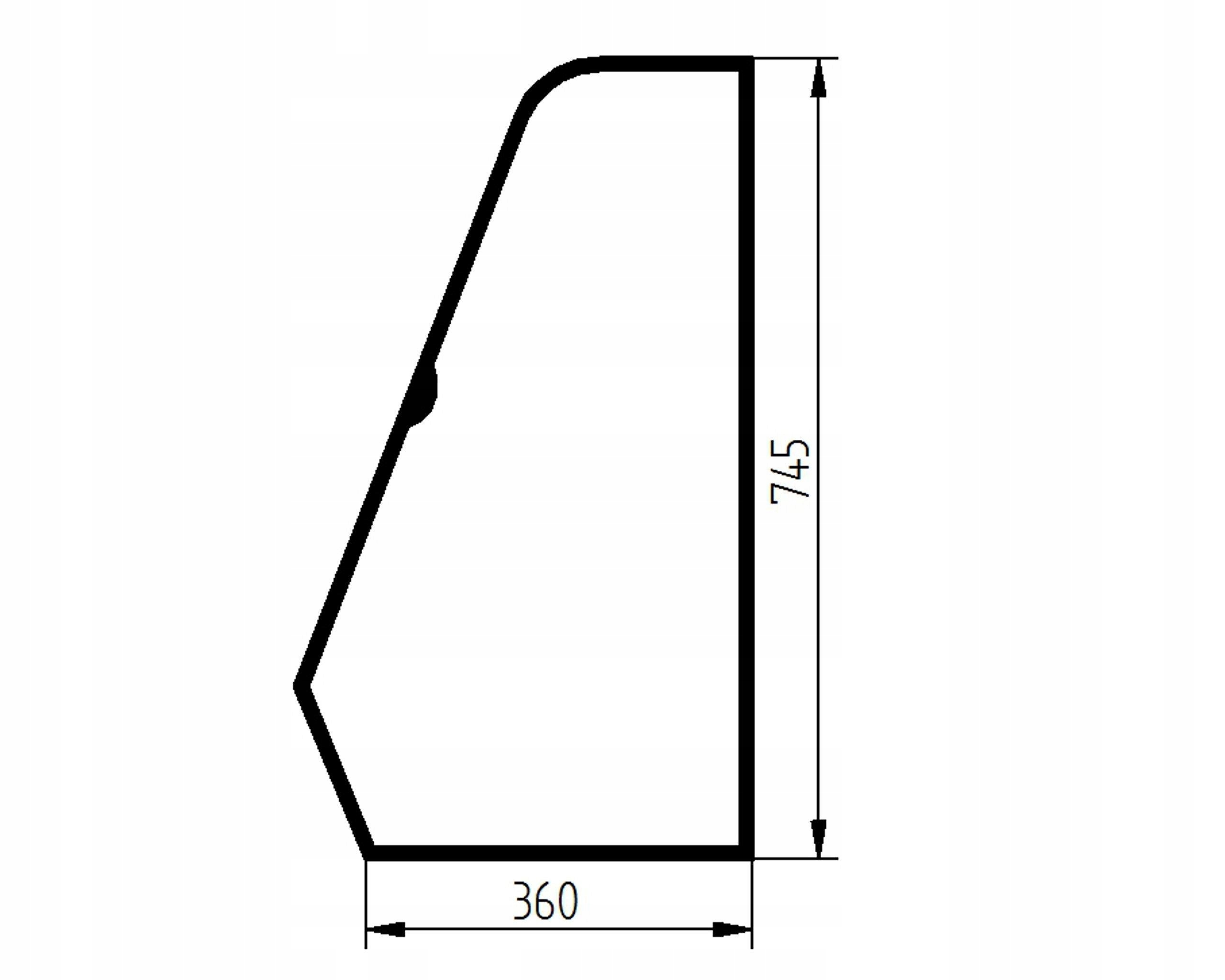 sklo teleskopický nakladač Jcb dveře 827/30424