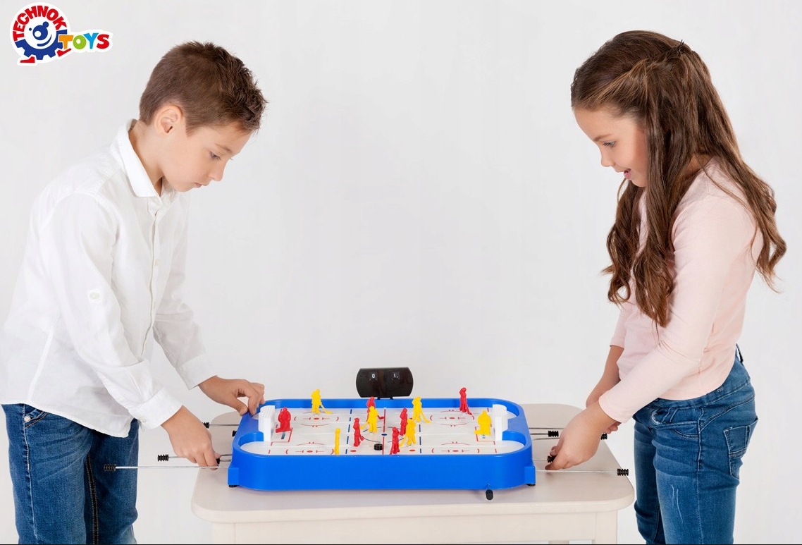 HOCKEY SPORTOWA GRA ZRĘCZNOŚCIOWA STÓŁ BOISKO DO HOKEJA DLA CHŁOPCA Stan opakowania oryginalne