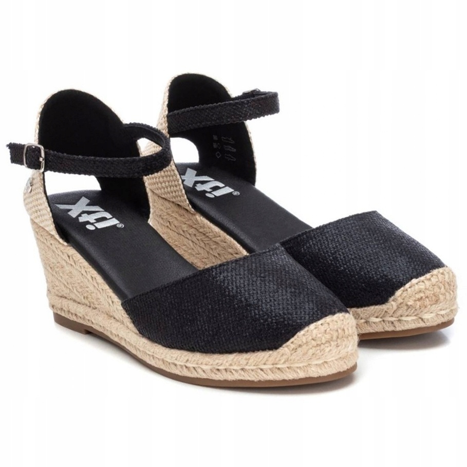 Dámské lehké kotníkové sandály Xti 141414 Z.tex.negro černé VEL.41