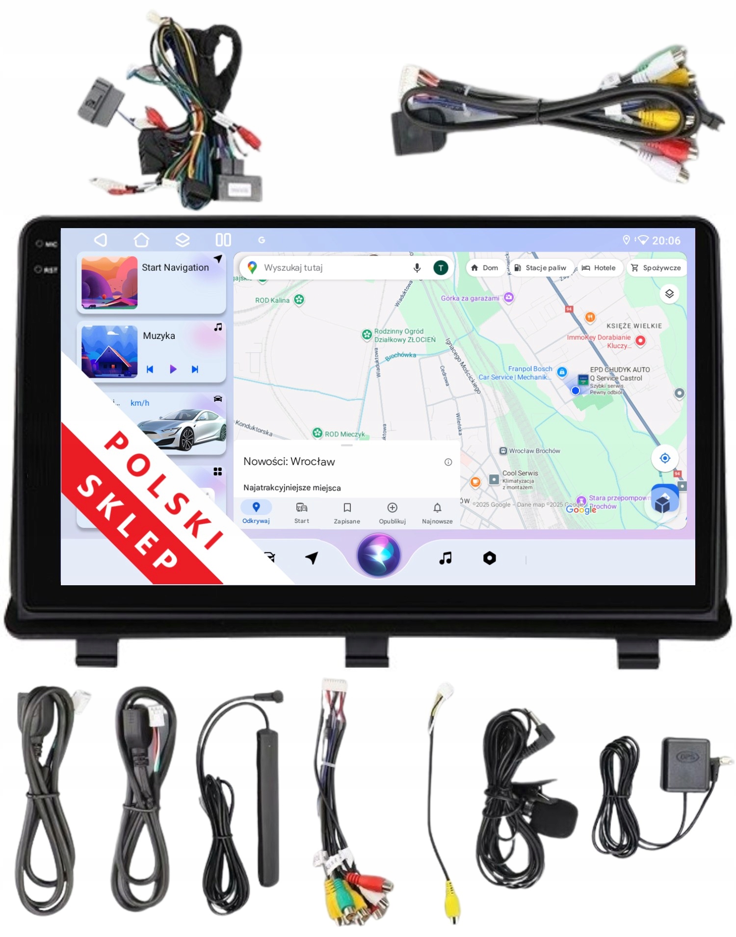 Navigace Rádio 2DIN Android Opel Antara I 6/128 Gb Dsp Carplay Lte