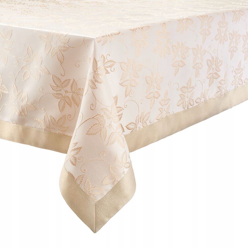 Villa Italia Béžový ubrus 140 x 300 žakárový Regina