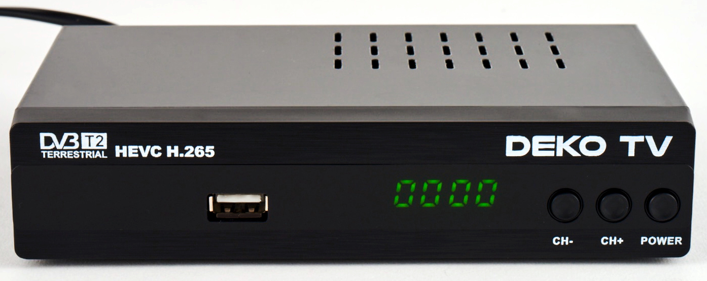 USB DVB-T2 receiver TV HD H.265 HECV MPEG5 (germany)