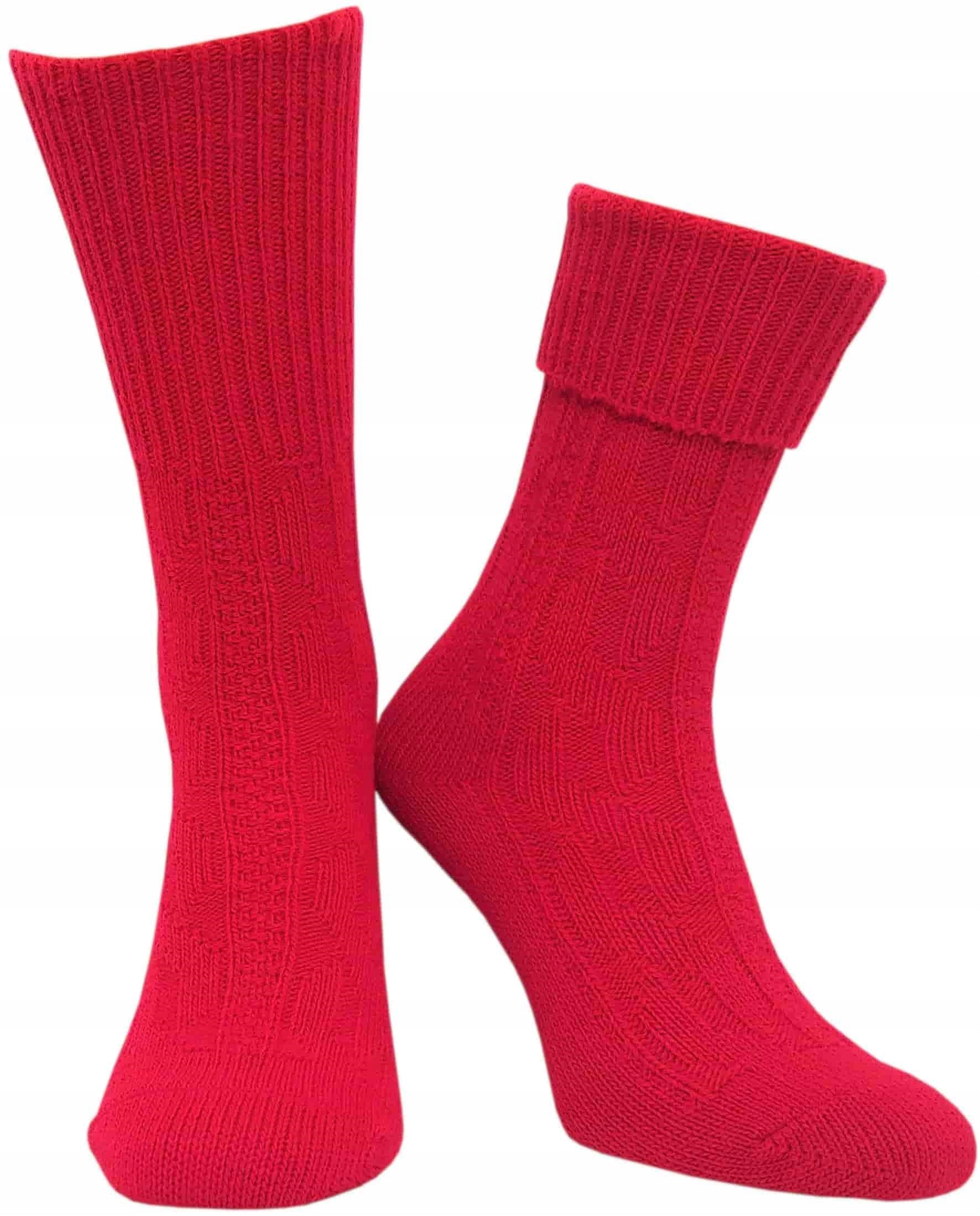 

Skarpety Pl Wełniane Cerber Warkocz Czerwone 39-42