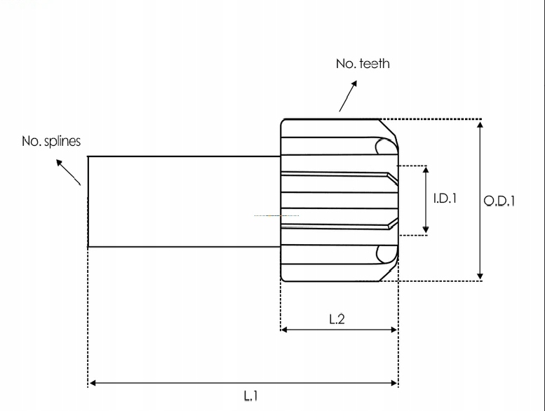 SD0363S Zębnik bendiksu rozrusznika Scania R P G T Producent części AS-PL
