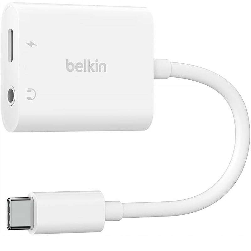 Przejściówka, adapter Belkin Usb-c do 3.5mm Audio Usb-c Charge, 60W max