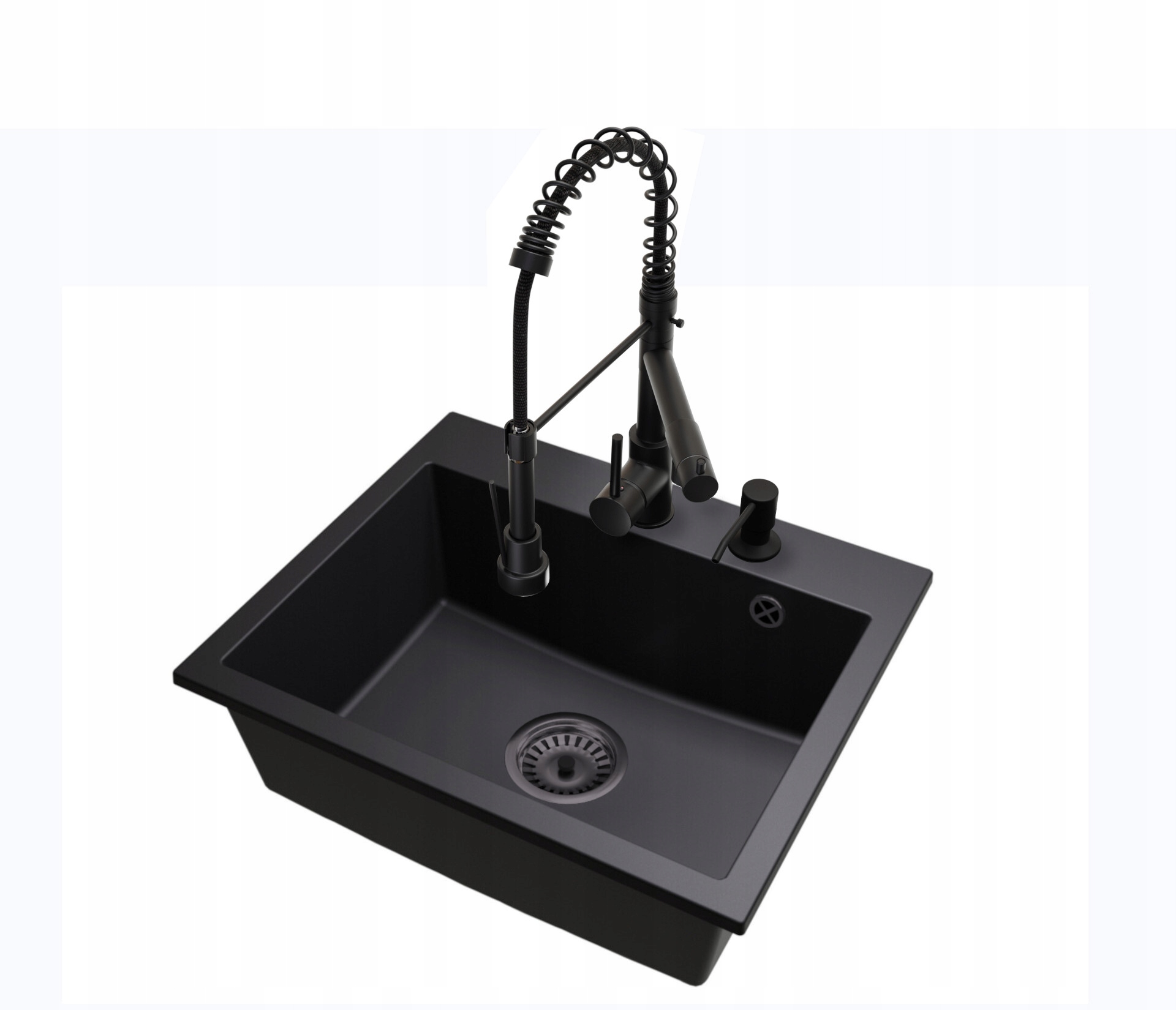 Kuchyňský granitový dřez Jednokomorový Velký Brado Exclusive 55