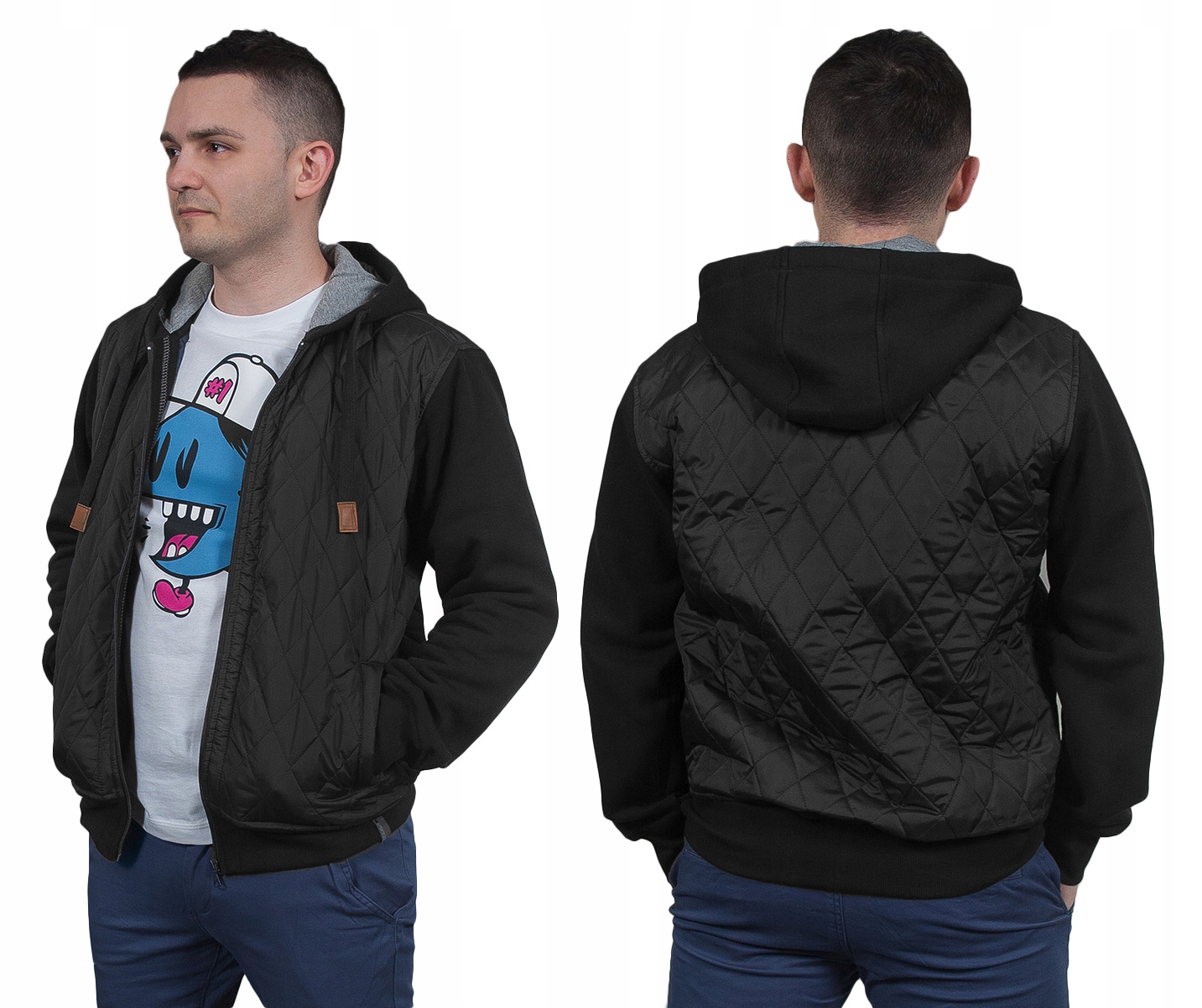 Pánská přechodová bunda s kapucí Timur XXL, černá