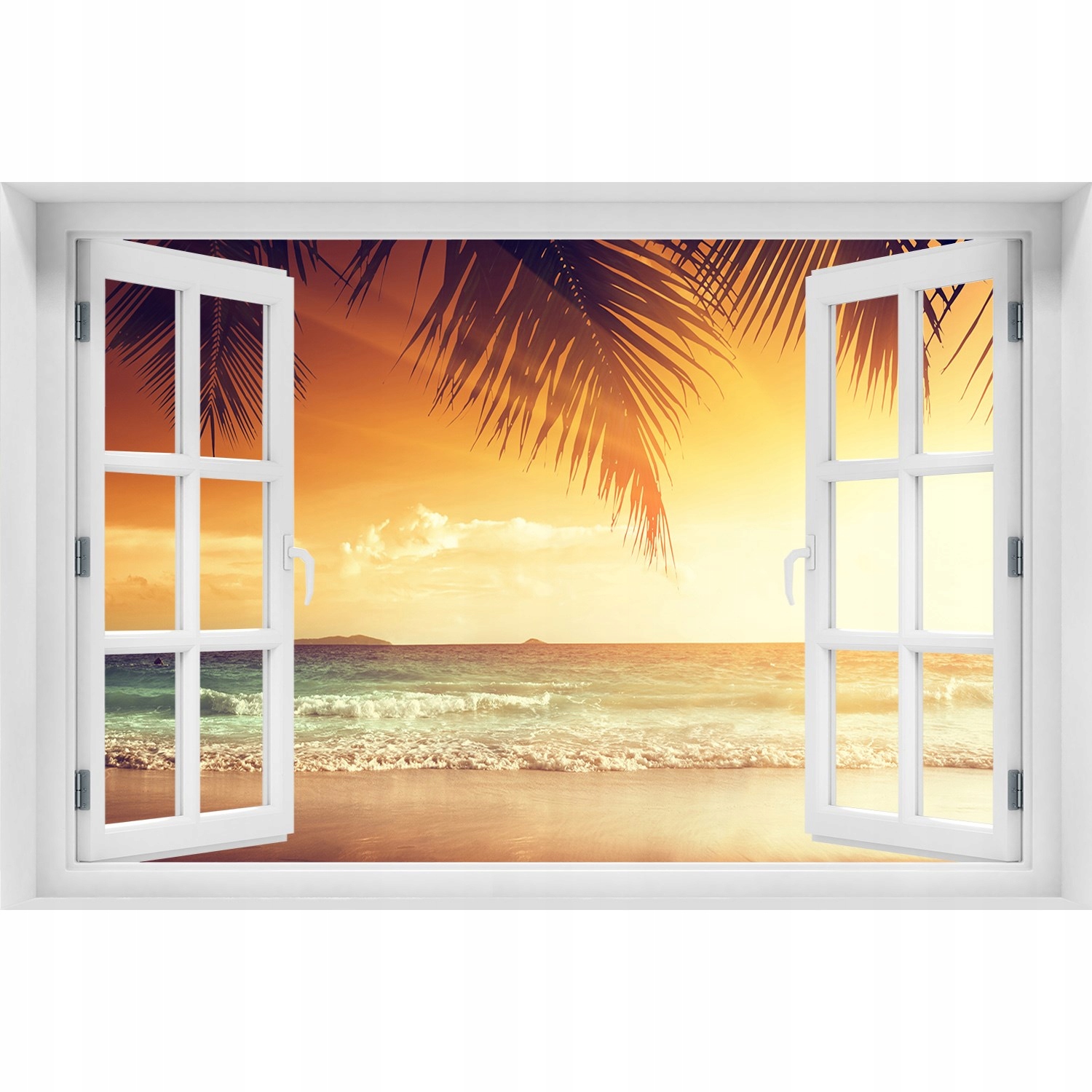 

Samoprzylepna Naklejka na ścianę Tropikalna plaża