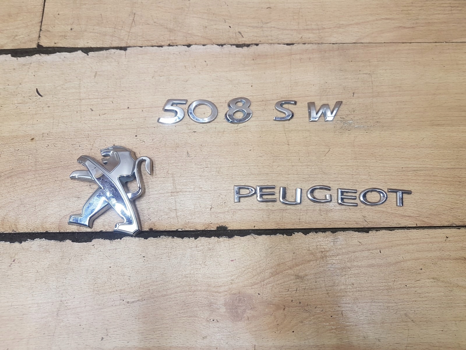 EMBLEMAT TYŁ ZNACZEK LOGO KOMPLET PEUGEOT 508