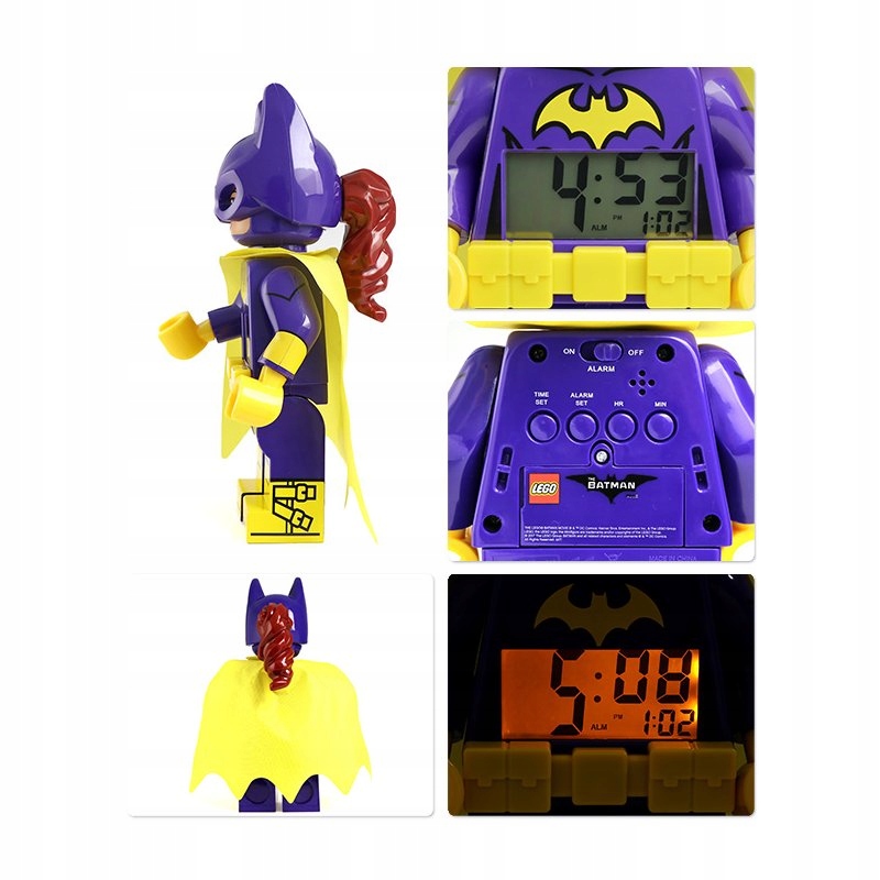 LEGO BATMAN MOVIE ZEGAREK BUDZIK BATGIRL 9009334 EAN (GTIN) 5060286802113