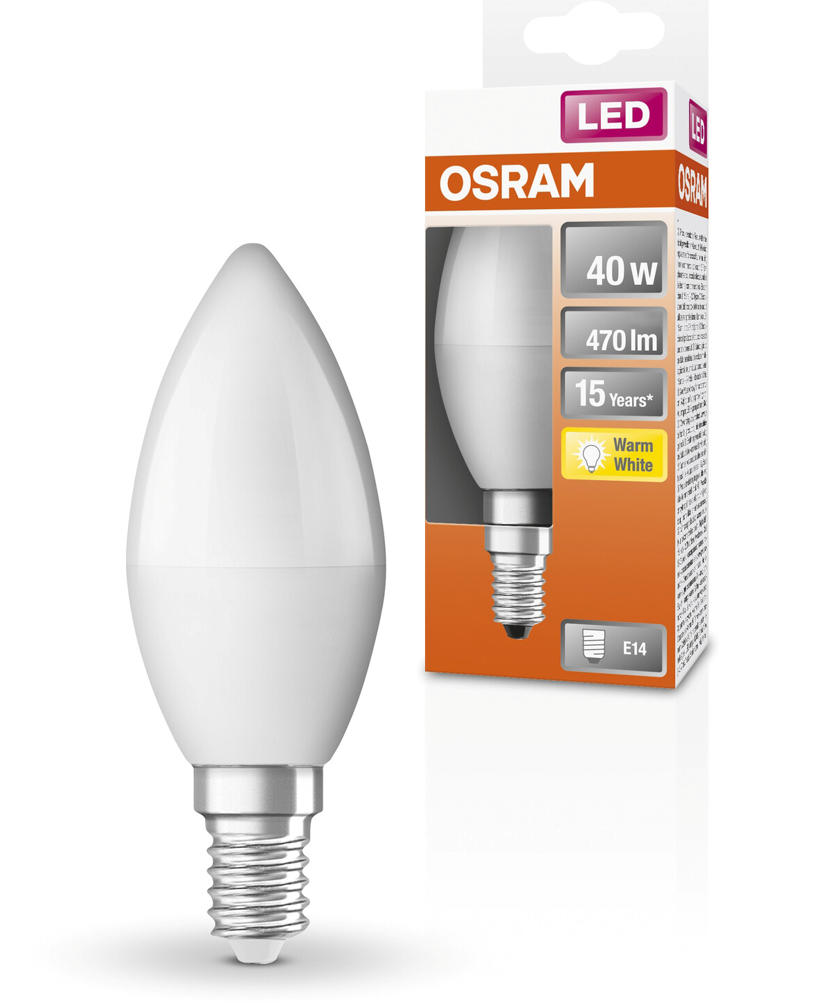 

Żarówka Led Świeczka E14 5,5W 470lm 2700K Osram