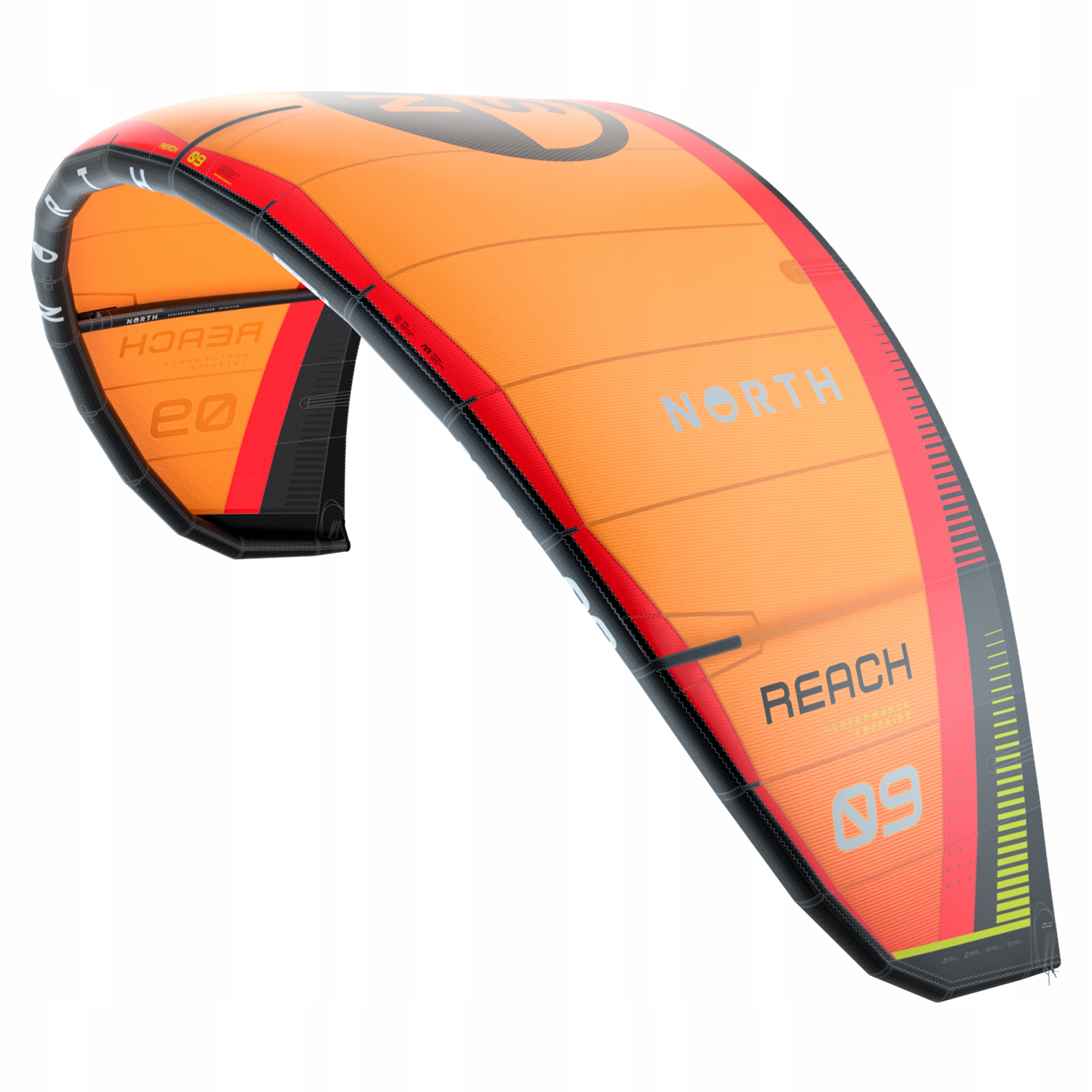 Létající drak North 2026 Reach Orange – 9 m2