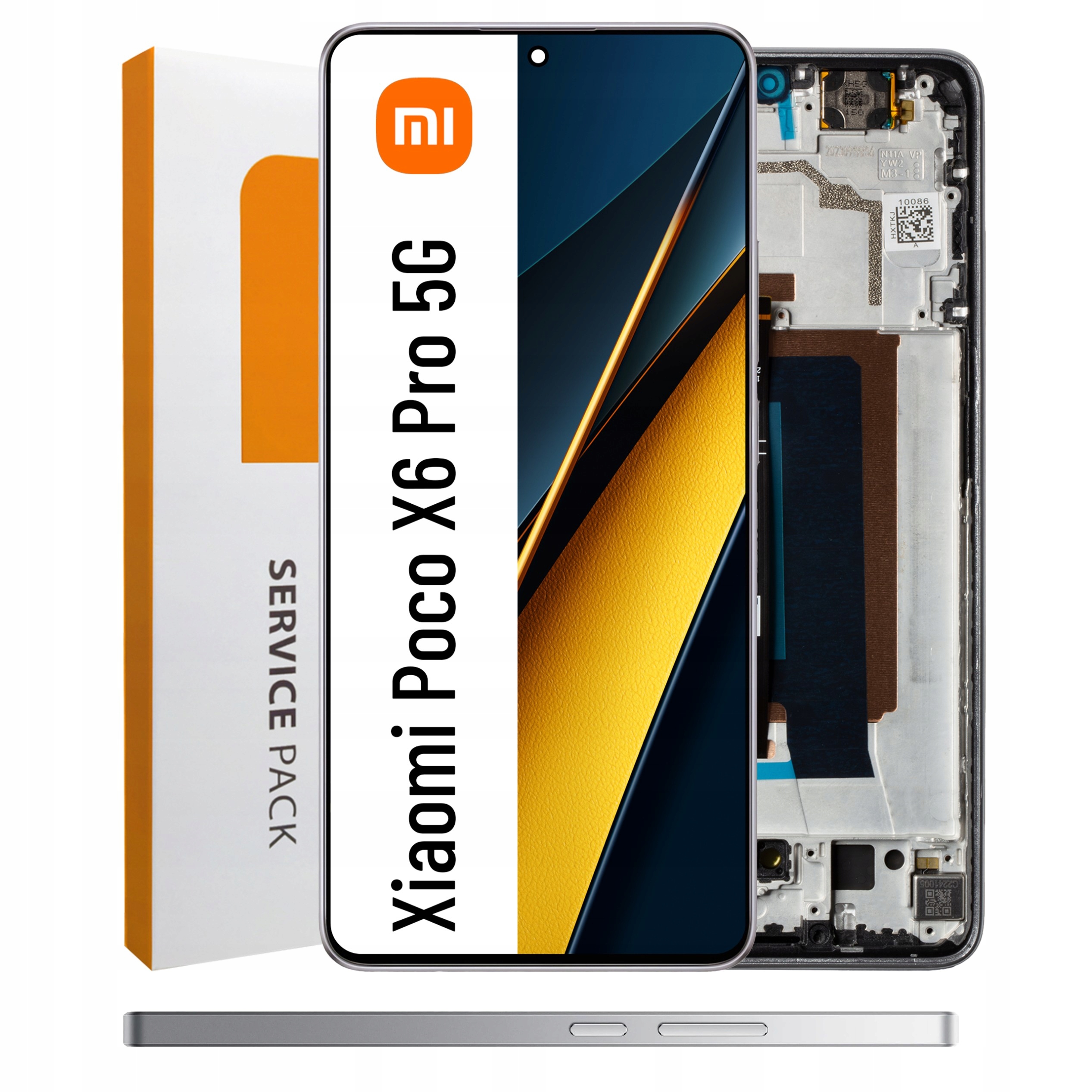 LCD displej pre Xiaomi Poco X6 Pro Oled displej Strieborný rámček Originál Zil