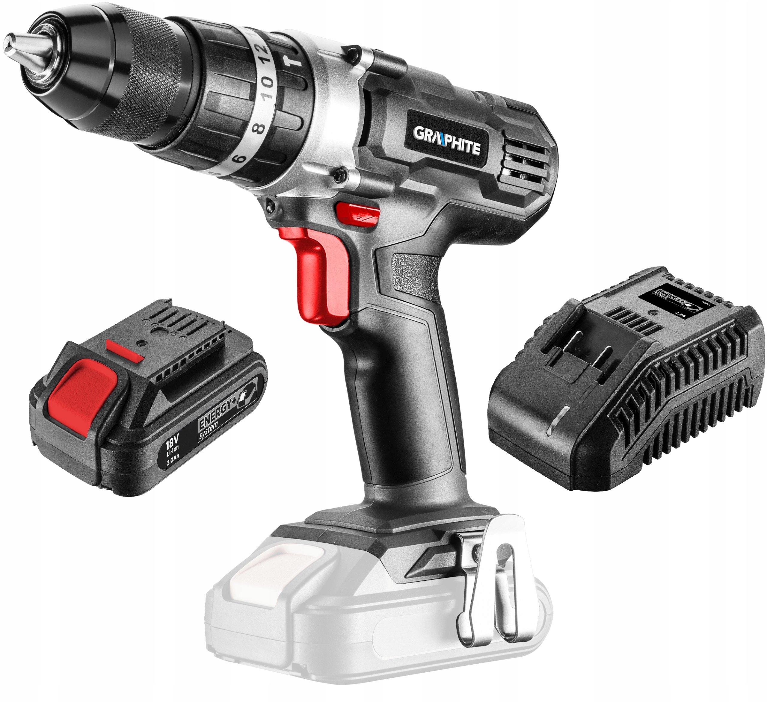 

Graphite Wiertarko Wkrętarka 2AH 18V Li Ion Udar