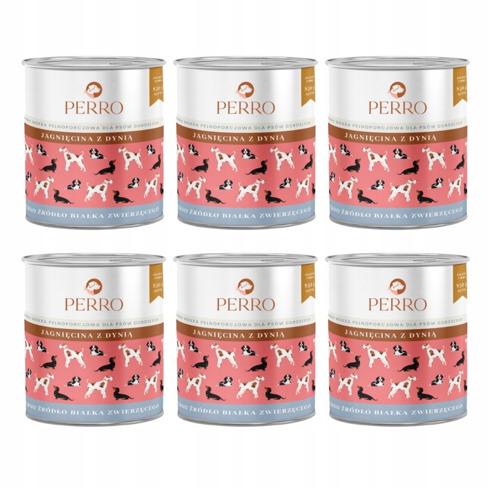 Levně Perro Jehněčí s dýní 6 x 800 g monoproteinové krmivo pro dospělé psy